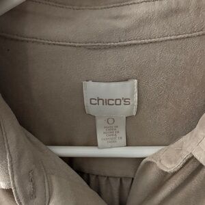 Chico's Beige Shirt. Soft, stretchy fabric.